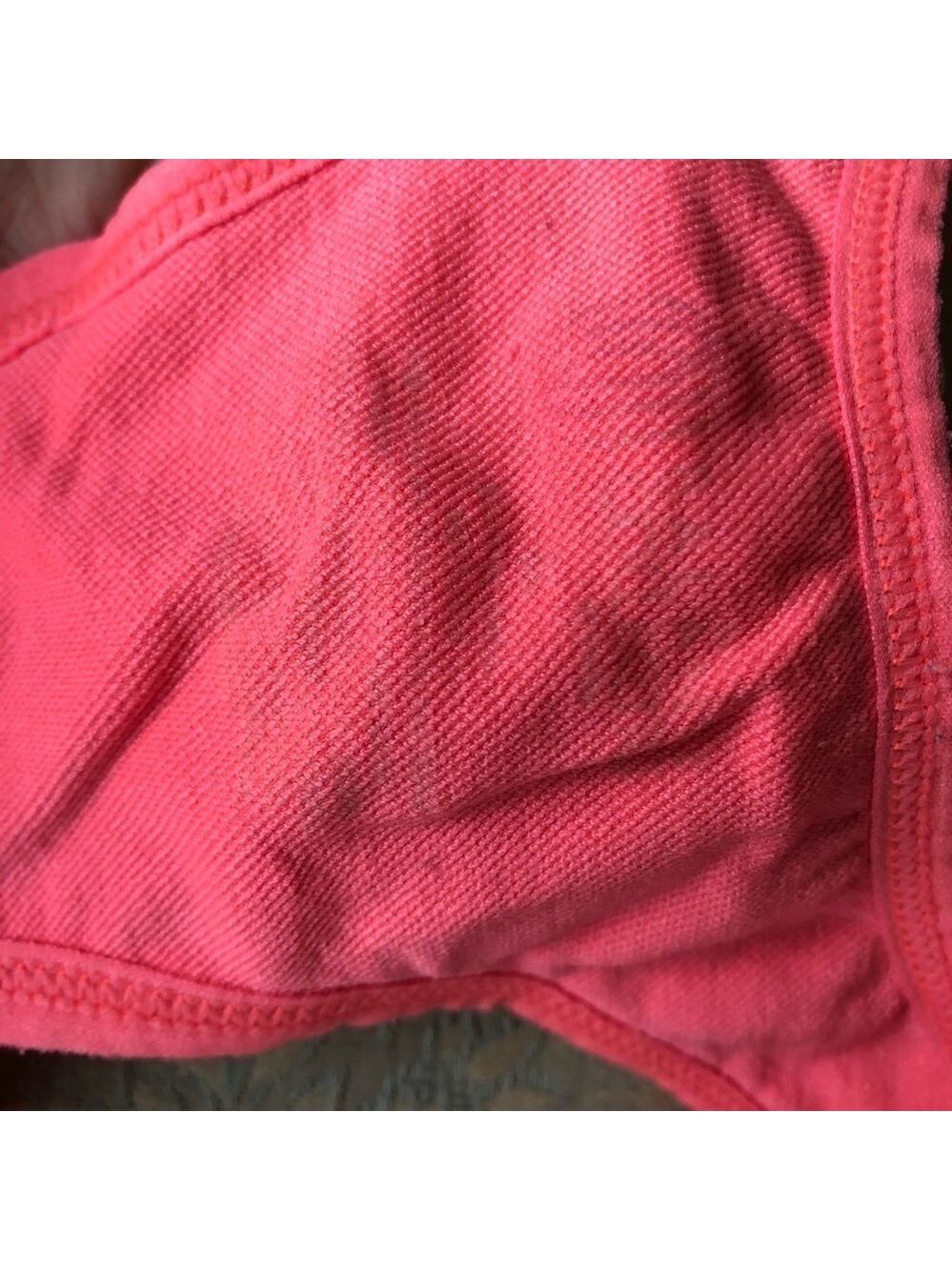 Neon coral medium impact racer back sports bra size medium - Picture 6 of 13